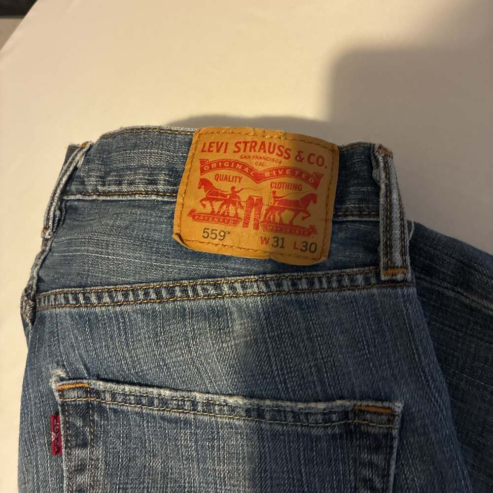 Levi's 559 Relaxed Straight Blue Jeans Men's w31 L30